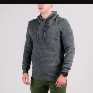 Men's Charcoal Gray Textured Hoodie Arrowhead Tactical Apparel Standoff Hoodie L